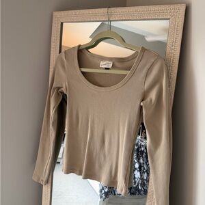 Universal Thread Taupe Long Sleeve Top